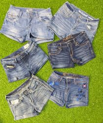 5512 - Upcycled Mini Denim Shorts