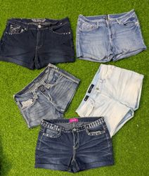 5513 - Upcycled Mini Denim Shorts