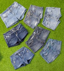 5514 - Upcycled Mini Denim Shorts