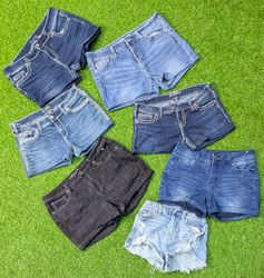 5515 - Upcycled Mini Denim Shorts