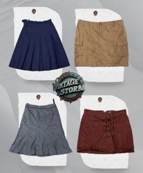 Y2K Aesthetic Office Skirt