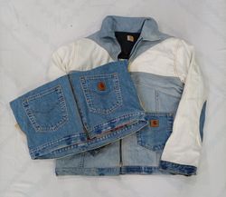 CR8363 UPCYCLED CARHARTT MIX STYLE JACKETS