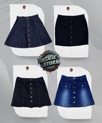 Y2K Indie Sleaze Denim Skirt