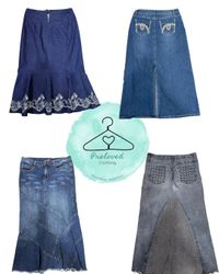 110526-2 Y2k denim skirts 10 pcs
