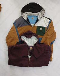 CR8367 UPCYCLED CARHARTT HOODIE JACKETS