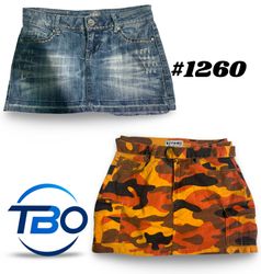 Y2K Denim Skirts . #1260
