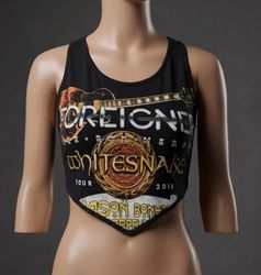 Upcycled Music Graphic Crop Tops  (DV -05)