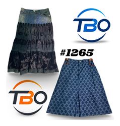 Y2K Detailing Denim Skirts. #1265