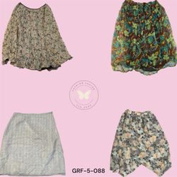 Trendy Korean Fashion Printed Maxi Skirt (GRF-5-08..