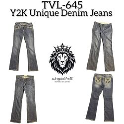 Y2K Unique Denim Jeans (TVL-645)