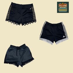 Upcycled Lace Trim Track Short