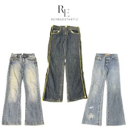 Y2K Edy Girl Denim Jeans Re-3224
