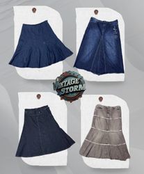 Y2K Blue Rebel Denim Skirt
