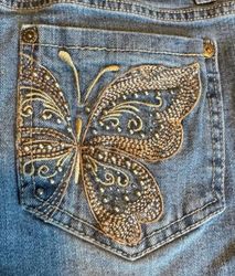 Y2K Jeans Embroidered