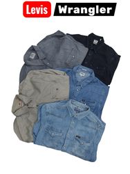 Levis, Wrangler, Lee Denim shirts