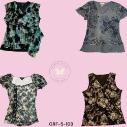 Blusa in poliestere stampata floreale per donne st..