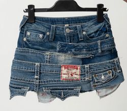 UpCycled True Religion Denim Skirt