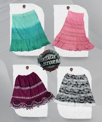 Y2K Coastal Breeze Poly Skirt