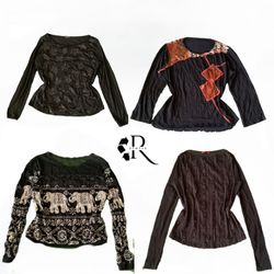 Y2k Era Cyber Girl Full  Sleeves Tops RW1952