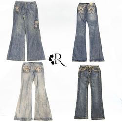 Y2K Unique Flare Girl Jeans RW1955