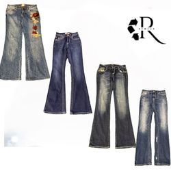 Y2K Era Cyber Girl Denim Jeans RW1958