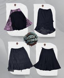 Y2K Soft Goth Poly Skirt
