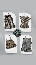 Blouse sans manches en poly Y2K décontractée