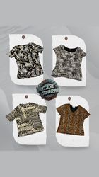 Blouse en poly à motif Y2K