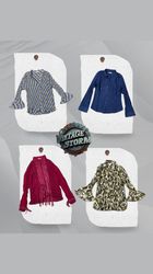 Blouse poly rétro Y2K