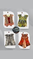 Y2K Retro Abstract Poly Blouse