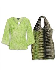 (FV-1428)     Lime Green Y2K Tops Bundle | Retro F..