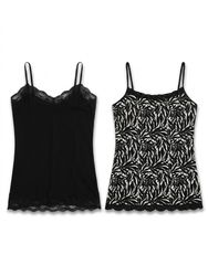 (FV-1434)     Black & White Y2K Cami Tops Bundle |..