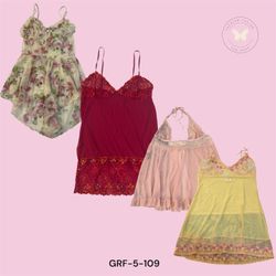 Y2K Streetwear Printed Mesh Dress for Girls(GRF-5-..
