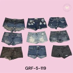 Retro Y2K Low Rise Denim Hotpants – Micro Mini Sum..