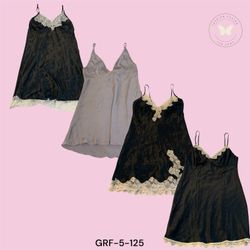 Sexy Black Slip Dress for Women Y2K Style – Party ..