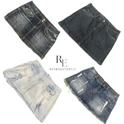 Y2K NYC IT GIRL DENIM MINI SKIRTS RE-3229