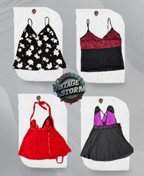 Y2K Amber Twist Cami Tops