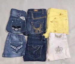 ROCK & REPUBLIC AND OTHER BRAND MINI SHORTS  (AW 0..