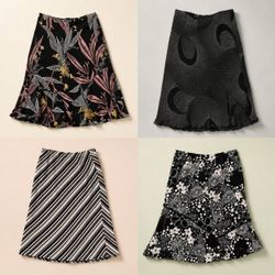 Y2k Noir Printed Skirts