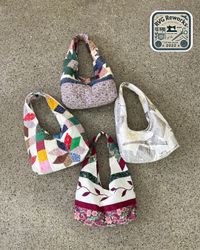 Upcycled Patchwork Quilted Shoulder Bag