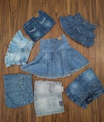 Vintage Kids' Skirt Collection: Denim Minis (MSK-1..