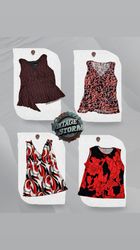 Y2K Bold Printed Poly Blouse