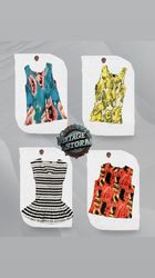 Y2K Stretch Poly Blouse