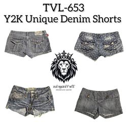 Y2K Unique Denim Shorts (TVL-653)