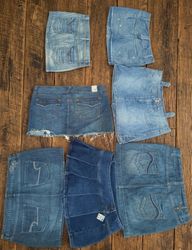 Vintage Vibes: oversize Denim Skirts (MSK-189)