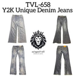 Y2K Unique  Denim Jeans (TVL-658)