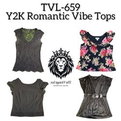 Y2K Romantic Vibe Tops (TVL-659)