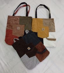 CR8428 UPCYCLED CORDUROY BAGS
