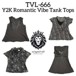 Y2K Romantic Vibe Tops (TVL-666)