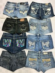 R532 Upcycled Ladies Embellished Sexy Hot Shorts